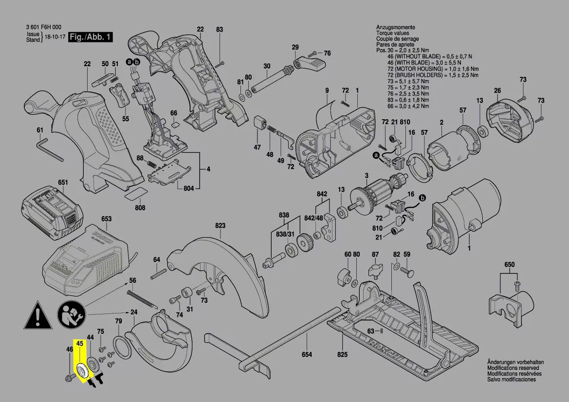 flasque de serrage réf. 2 610 959 533 Bosch